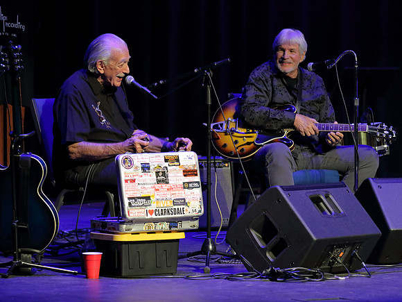 Charlie Musselwhite & Travis Wammack at Shoals Theater  July 28, 2023
