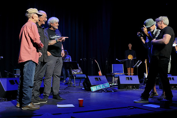 Alan Messer photographs Van Eaton, Musselwhite, and Wammack July 28, 2023